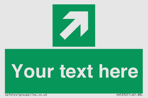 Custom Arrow Top Right Sign